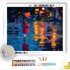 VANCOUVER CHILD WITH BALLOON - Paint by Numbers Full Kit