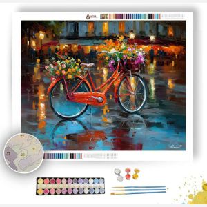 PARIS VINTAGE BICYCLE FLOWERS - Paint by Numbers Full Kit