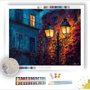 PORTO STREET LAMP IVY - Paint by Numbers Full Kit