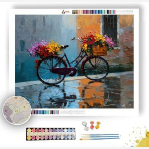 VENICE VINTAGE BICYCLE FLOWERS - Paint by Numbers Full Kit