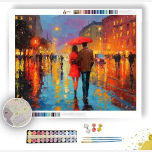 BERLIN COUPLE SHARING UMBRELLA - Paint by Numbers Full Kit