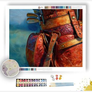 CADDIE BAG CLOSEUP - Paint by Numbers Full Kit