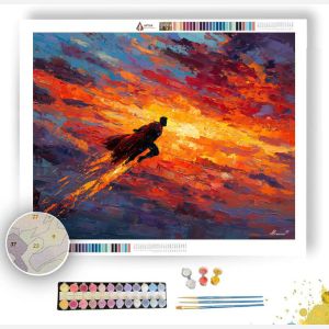 MIDAIR BUILD IN GOLDEN LIGHT - Paint by Numbers Full Kit