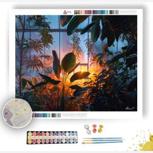 GLASSHOUSE TROPICAL LAYERS - Paint by Numbers Full Kit