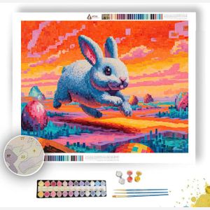 RETRO ARCADE BUNNY RUN - Paint by Numbers Full Kit