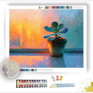 WINDOW SILHOUETTE SUCCULENT - Paint by Numbers Full Kit