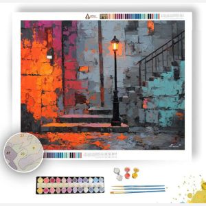 THE ALLEY BEFORE RAIN - Paint by Numbers Full Kit