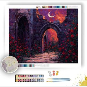 UNDER IRON GATE MOON - Paint by Numbers Full Kit