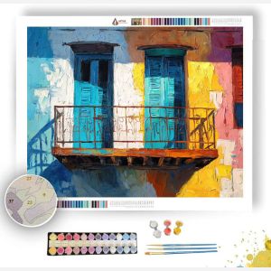 BALCONY STILLNESS - Paint by Numbers Full Kit