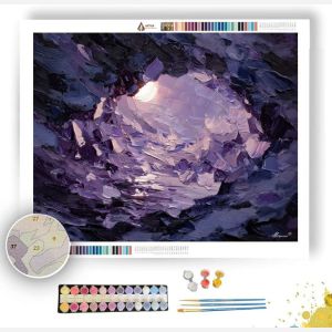 MOONLIT SHARD DRIFT - Paint by Numbers Full Kit