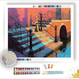 SUNLIT STEPS - Paint by Numbers Full Kit