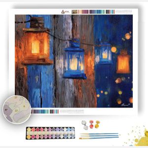 COBALT LANTERNS - Paint by Numbers Full Kit