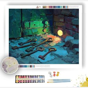 CELLAR PATH MOONLIT - Paint by Numbers Full Kit