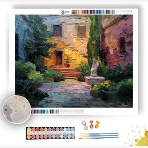 STATUE GARDEN COURTYARD - Paint by Numbers Full Kit