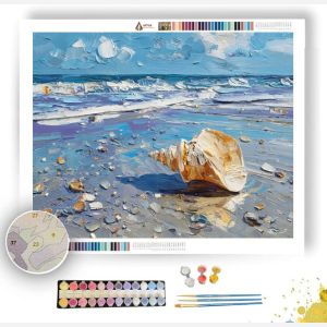 SHELL NEAR TIDE LINE - Paint by Numbers Full Kit