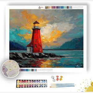 OLD HARBOR LIGHTHOUSE - Paint by Numbers Full Kit