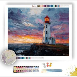 HISTORIC LIGHTHOUSE CLIFF - Paint by Numbers Full Kit