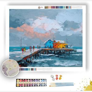 CARIBBEAN FISHING PIER - Paint by Numbers Full Kit