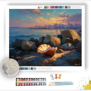 SHELL NEAR HARBOR STONES - Paint by Numbers Full Kit