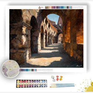 COLOSSEUM CORRIDOR SHADOWS - Paint by Numbers Full Kit