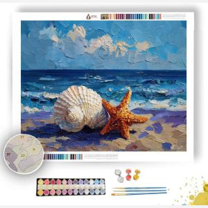 SHELL BESIDE STARFISH - Paint by Numbers Full Kit