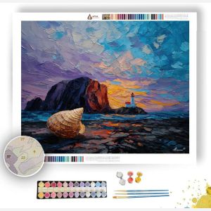 SHELL NEAR LIGHTHOUSE ROCK - Paint by Numbers Full Kit