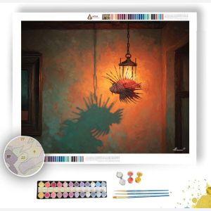 LIONFISH LANTERN ROOM - Paint by Numbers Full Kit