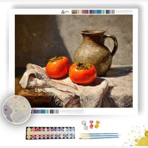 PERSIMMONS ON LINEN - Paint by Numbers Full Kit