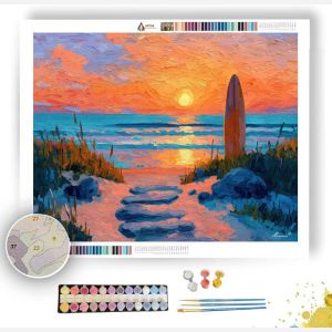 STONE SUNSET PATH - Paint by Numbers Full Kit