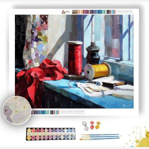 WINDOW-LIT RHYTHM MOONLIT - Paint by Numbers Full Kit