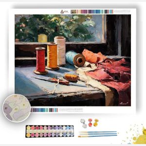 WINDOW-LIT VIGNETTE - Paint by Numbers Full Kit