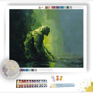 GREEN VIGNETTE - Paint by Numbers Full Kit