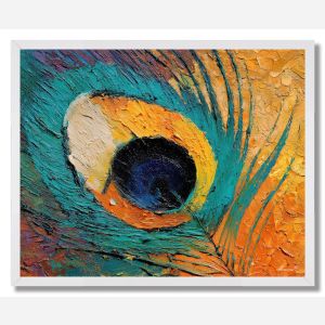 PEACOCK RHYTHM QUIET - FRAMED