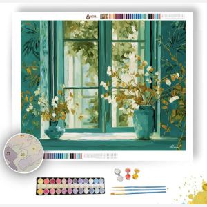 WINDOW BOTANICAL WINDOW - Paint by Numbers Full Kit