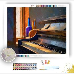 WINDOW PIANO VIGNETTE - Paint by Numbers Full Kit