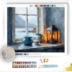 SILK WINDOW VIGNETTE - Paint by Numbers Full Kit