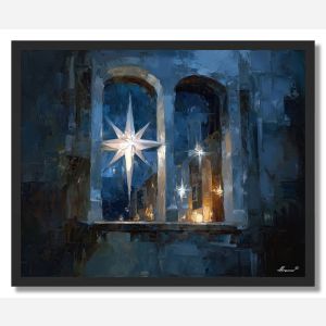 WOOD WINDOW - FRAMED