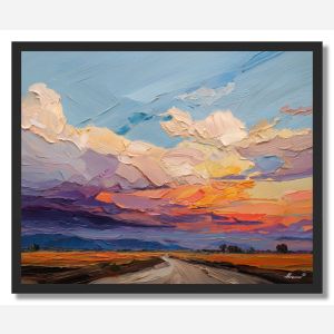 VIOLET PLAINS - FRAMED