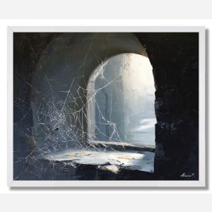 WINDOW COBWEB - FRAMED
