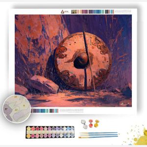 WARRIOR HALO SAND - Paint by Numbers Full Kit