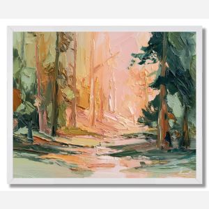 SILK FOREST RHYTHM - FRAMED