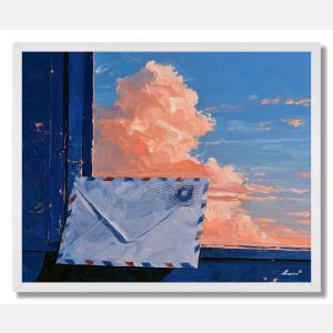 AIRMAIL SKY - FRAMED