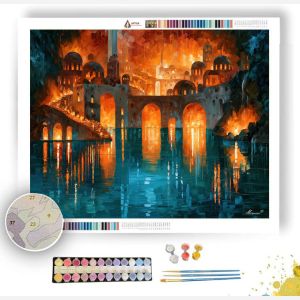 SAFFRON GROTTO - Paint by Numbers Full Kit