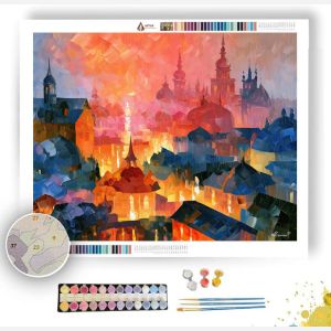 MIRRORSKY ROOFTOPS - Paint by Numbers Full Kit