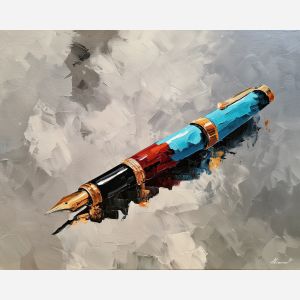 TURQUOISE FOUNTAIN PEN BW