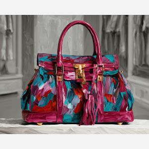 MAGENTA HANDBAG BW