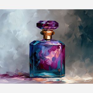 VIOLET PERFUME BOTTLE BW
