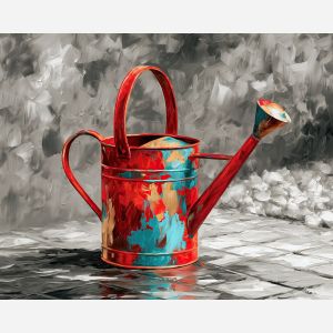 SCARLET WATERING CAN BW