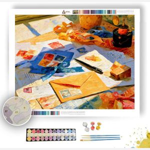 RIBBON AQUAHONEY DESK - Paint by Numbers Full Kit