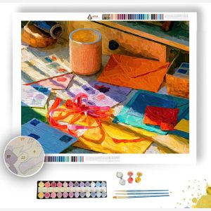 STAMP DESK SUNRIPPLE - Paint by Numbers Full Kit